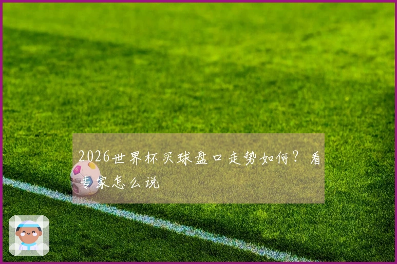 2026世界杯买球盘口走势如何？看专家怎么说