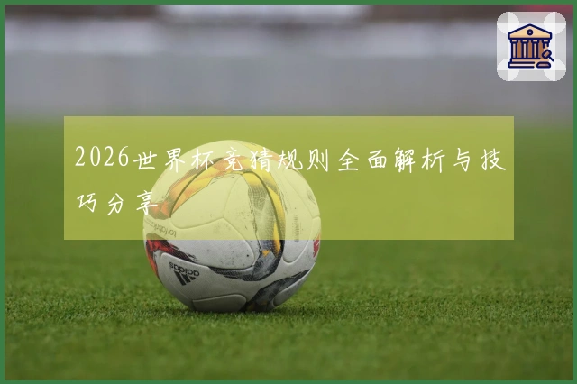 2026世界杯竞猜规则全面解析与技巧分享